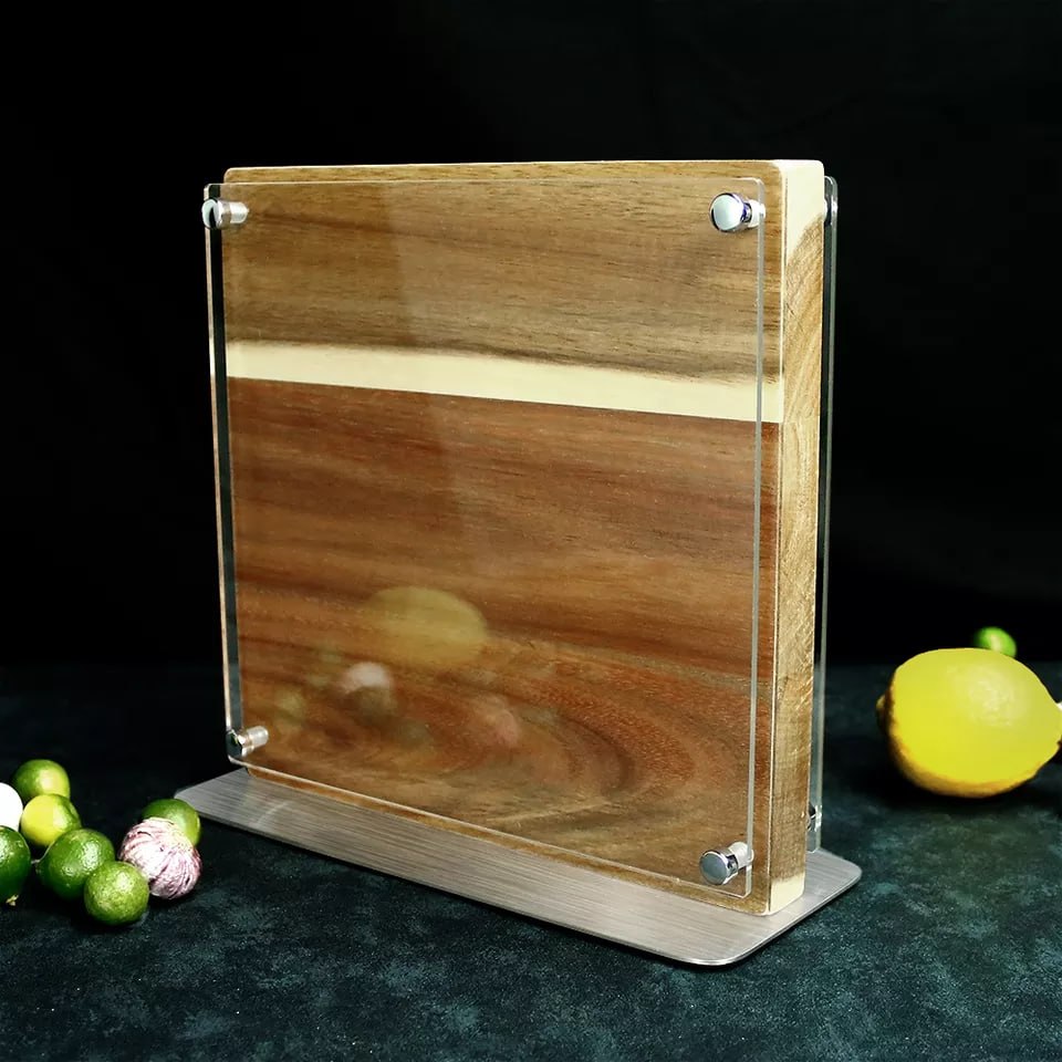 Messerblock Holz & Acryl